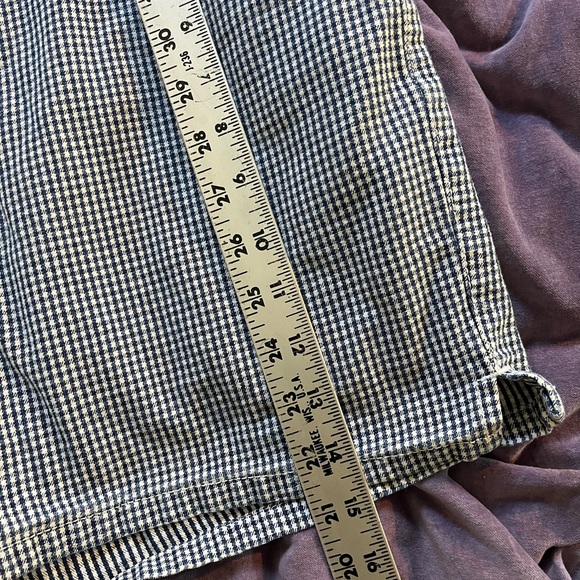 HALSTON JEANSWEAR Blue Gingham Shorts Sz 10 - Picture 5 of 5